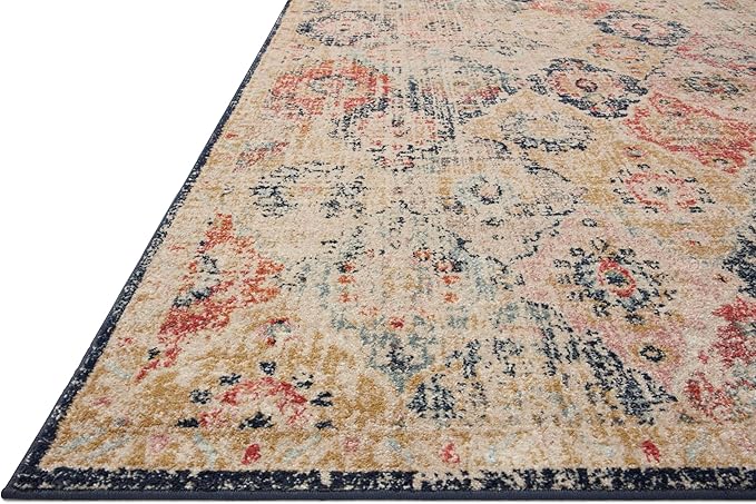 Loloi Jocelyn Collection JOC-07 Khaki/Multi 2'-3" x 7'-6" .38" Thick Runner Rug