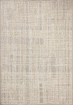 Loloi Amber Lewis Bexley Collection BEX-07 Natural/Dove 5'-0" x 7'-6" Area Rug Neutral, Textured, Living, Bedroom, Dining, Carpet