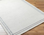 Mark&Day Wool Rugs, 8x10 Janmichael Cottage Light Silver/Charcoal Area Rug, Silver Grey Carpet for Living Room, Bedroom or Kitchen (8' x 10')