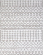 Livabliss Hapsburg Moroccan Shag Area Rug, 7'10" x 10'2", Light Gray