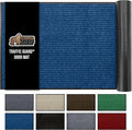 GORILLA GRIP Waterproof Traffic Guard Door Mat, 72x48, Heavy Duty Entryway Mats, Strong Rubber Back Commercial Utility Rugs for Office Hallway, Garage Floor and Home, Low Profile Carpet Runner, Blue