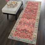 vivorug Runners for Hallways 2'x7', Non Slip Washable Rug, Carpet Runner for Kitchen Laundry Room Bedroom, Ultra Soft Rug Runner with Rubber Backing, Cherry Red/Spice