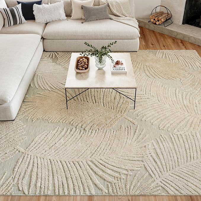 Nourison Home Suncoast Grey 7'10" x 9'10" Area Rug - Easy Clean, Non Shedding, Bed Room, Living Room, Dining Room, Kitchen (8' x 10')
