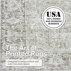 ReaLife Rugs Machine Washable Area Rug Runner - Living Room Bedroom Bathroom Kitchen Entryway Office - Padded Low Pile Stain Resistant Premium - Boho Farmhouse Vintage - Lyle - Beige Ivory 2'6" x 8'