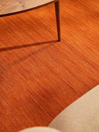 Rugsotic Carpets Hand Knotted Loom Wool ECO-Friendly Area Rugs - 5'7''x7'10'', Rectangle Shape, Orange, Solid, High Pile Thick Handmade Anti Skid Area Rugs for Living Room, Bed Room (L00111)