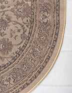 Unique Loom Sialk Hill Collection Area Rug - Washington (7' 10" x 10' Oval Ivory/Black)