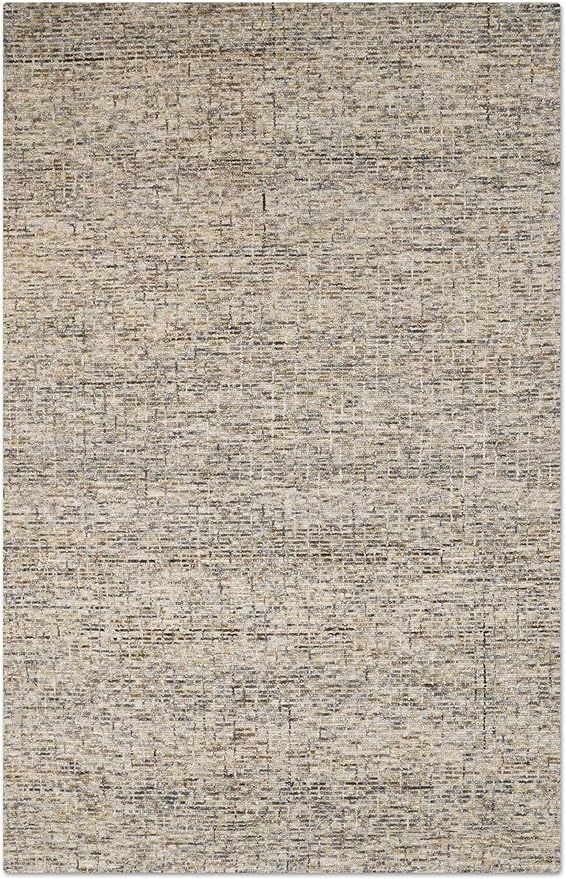 Hand Tufted Wool ECO-Friendly Area Rugs - 8'x10', Rectangle Shape, Light Green, Solid Plain Design, High Pile Thick Handmade Area Rugs for Living Room, Bed Room (KWC111)