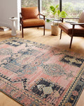 Loloi Jocelyn Collection JOC-06 Rose/Rose 2'-3" x 4'-0" .38" Thick Accent Rug