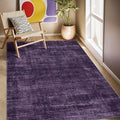 Kokia Abstract Area Rug Living Room 5x7 Washable Large Rug Bedroom Living Room Under Dining Table Soft Non Slip Stain Resistant Carpet Room Decor, Purple Rug, Oslo Dusty