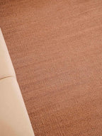 Rugsotic Carpets Hand Woven Flat Weave Kilim Wool ECO-Friendly Area Rugs - 3'x5', Rectangle Shape, Light Brown Color, Solid Plain Design, Low Pile Handmade Rugs for Living Room (D00111)