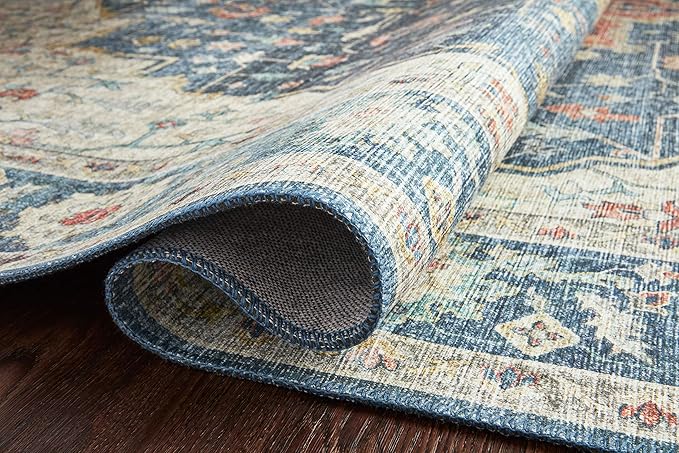 Loloi Skye Collection SKY-12 Ocean/Multi 2'-0" x 5'-0" Accent Rug