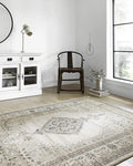 Loloi Teagan Collection TEA-02 Oatmeal/Ivory 9'-9" x 13'-6" Area Rug, Large, Soft Neutral Rug, High-Traffic for Living Room, Bedroom, Home Office, Dining Area