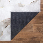 Bloom Rugs Caria Washable Non-Slip 7 ft Runner - Ivory/Gold Modern Abstract Runner for Entryway, Hallway, Bathroom, and Kitchen - Exact Size: 2'6" x 7'
