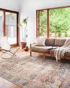 Loloi Loren Collection LQ-14 Brick/Multi 7'-6" x 9'-6" Area Rug