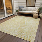 Addison Rugs Chantille ACN591 Wheat 8' x 10' Indoor Outdoor Area Rug, Easy Clean, Machine Washable, Non Shedding, Bedroom, Living Room, Dining Room, Kitchen, Patio Rug