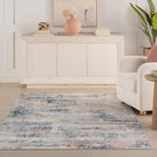 Dash & Albert Blaire Mineral Machine Washable Rug, 2 X 3 Feet, Multicolored Graphic Pattern
