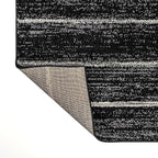 JONATHAN Y Williamsburg Minimalist Stripe Black/Cream Indoor Area Rug, 4x6, Contemporary, Modern, Easy-Cleaning for Living Room, Bedroom, Kitchen, Pet Friendly, Non-Shedding (MOH201F-4)