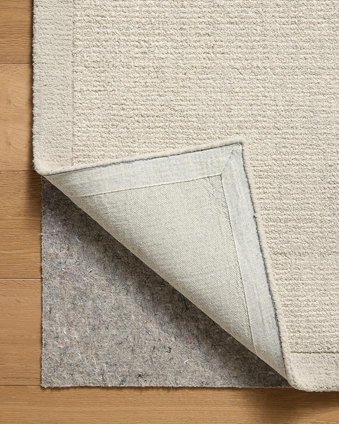 Loloi Magnolia Home by Joanna Gaines Henley Collection HNY-01 Ivory/Silver 7'-9" x 9'-9" Area Rug