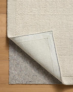 Loloi Magnolia Home by Joanna Gaines Henley Collection HNY-01 Ivory/Silver 2'-6" x 9'-6" Runner Rug