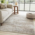 Modern Abstract Beige Gray Area Rug 4x6 Entryway Machine Washable Office Carpet Kitchen Door Mat Indoor Accent Throw Low Pile Non Slip Distressed Living Dining Laundry Room Bedroom