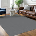 Braided Area Rug 5x7 Ft Washable Rugs for Living Room Non Slip Bedroom Rugs Boho Dining Room Rug Cotton Living Room Woven Floor Carpet for Nursery Playroom, Dark Grey/Grey