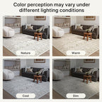 Bavni 2'6''x6 Rug Runners for Hallways, Washable Runner Rug Non Slip, Vintage Floral Print Style Rugs for Bedroom-Lightweight Low Pile Carpet for Hallways Bathroom,Light Gery