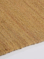 Rugsotic Carpets Hand Woven Flat Weave Kilim Wool 6'x9' Area Rug Solid Gold D00111