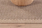 CAMILSON Easy Jute Rug 5x7, Indoor Outdoor Natural Color Fiber Area Rugs for Living Room Patio and Kitchen Rug, Sisal Boho Woven Design, Easy-Cleaning, Washable Outside Carpet Alfombras (5 x 7)