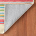 Dash & Albert Cady Stripe Multi Machine Washable Rug, 5 X 8 Feet, Multicolored Stripe Pattern - Premium Luxury Hotel Quality Soft Breathable Hypoallergenic Machine Washable Easy Care All Season