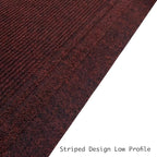 English Home Custom Size Anti Slip Burgundy Design Light Weight Durable TPR Backing Thin Pile Runner Rug (26" x 7')