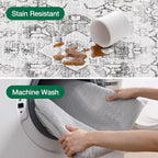 LUMI Washable Area Rug 8x10 for Living Room, Ultra Soft Stain Resistant Carpet with Non Slip Rubber Backing, Non-Shedding Low Pile Rugs for Bedroom, Dining Room, Indoor, Office