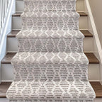Well Woven Custom Size Hallway & Stair Runner- Harlow Babylon Taupe 31 Inches Wide x 13 Feet Long Runner (31" x 13') Runner Rug - Moroccan Diamond Pattern, Ultra-Soft, Easy-Clean