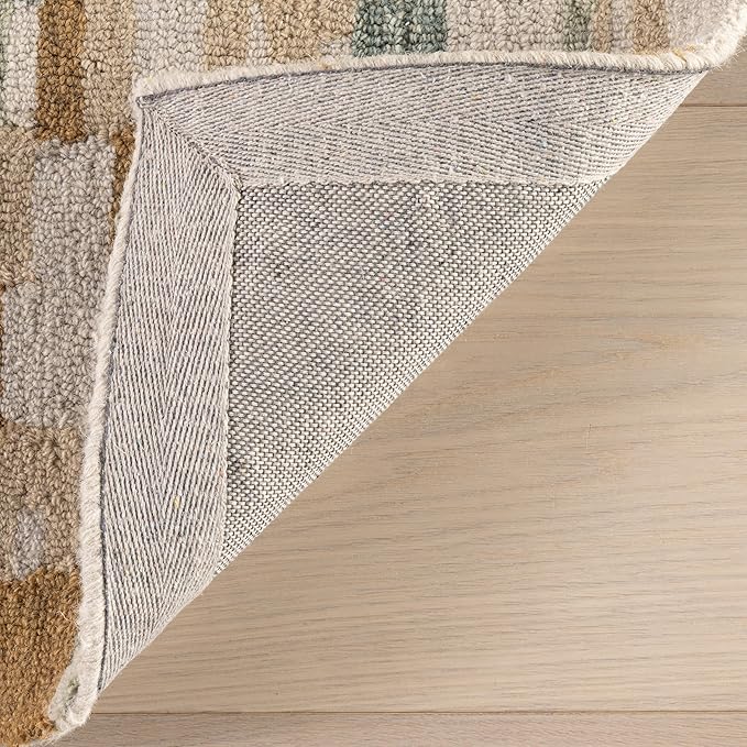 Dash & Albert Ashmore Multi Hand Micro Hooked Wool Rug, 5 X 8 Feet, Multicolored Geometric Pattern