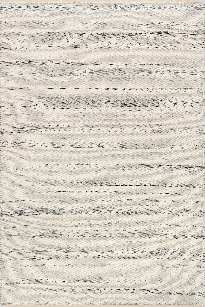 Rugs USA Santa Ynez Ivory/Grey, 4' x 6', Handmade, Marled, Wool & Cotton, Soft and Cozy, High Traffic, Stain Resistant, Easy Clean, Durable Area Rug for Bedroom, Living Room, Dining, Den, Foyer