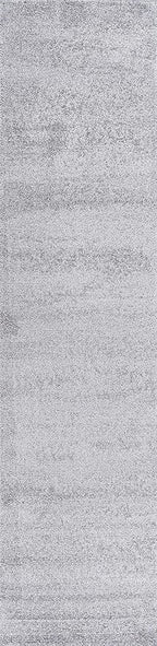JONATHAN Y Haze Solid Low-Pile Light Gray Runner Rug 2x8, Coastal,Bohemian,Minimalist,Classic, Easy-Cleaning for Living Room,Bedroom,Kitchen,Pet Friendly,Non-Shedding (SEU100K-28)