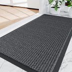 Amyracel Front Door Mat Indoor Outdoor Entrance, 24" x 48" All-Season Waterproof Doormat for Enterway, Heavy Duty Commercial Floor Mat, Fade Resistant, Rubber Back, Low Profile, Easy Clean
