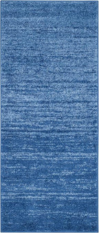 SAFAVIEH Adirondack Collection Runner Rug - 2'1" x 8', Light Blue & Dark Blue, Modern Ombre Design, Non Shedding & Easy to Clean, Ideal for Hallway, Foyer, Kitchen, Entryway, Bedroom (ADR113F)