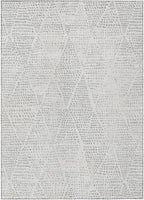 Addison Rugs Chantille ACN591 Silver 9' x 12' Indoor Outdoor Area Rug, Easy Clean, Machine Washable, Non Shedding, Bedroom, Living Room, Dining Room, Kitchen, Patio Rug