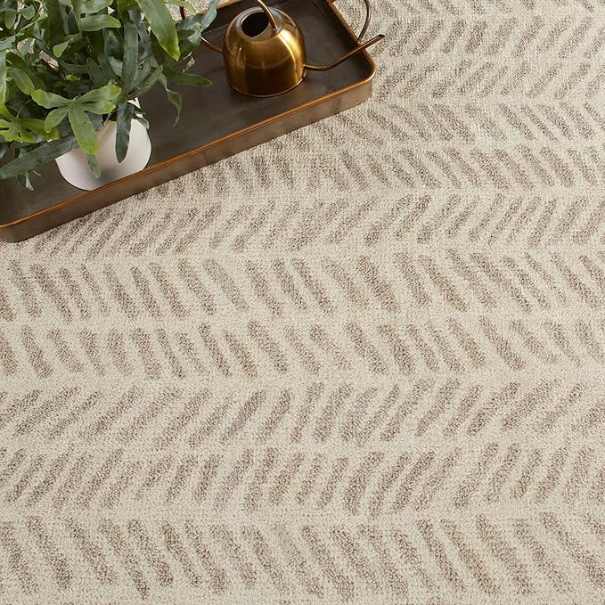 Dash & Albert Rowley Grey Machine Washable Rug, 3 X 5 Feet, Grey Graphic Pattern