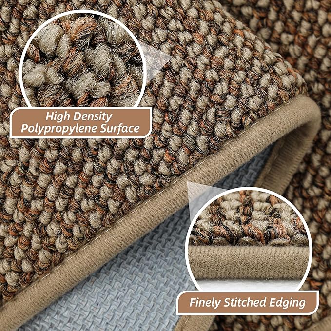 BEQHAUSE 2x3 Entryway Rug Indoor Door Mat Non-Slip Washable, Hallway Rugs Absorbent & Stain Resistant Hall Carpet Runner Rugs for Entryway, Front Door Floor Mats Laundry Room Rugs for Entry, Taupe