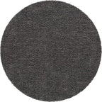 Unique Loom Davos Shag Collection Area Rug - Solid (9' 10" Round, Peppercorn)