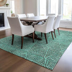 Addison Rugs Chantille ACN591 Teal 10' x 14' Indoor Outdoor Area Rug, Easy Clean, Machine Washable, Non Shedding, Bedroom, Living Room, Dining Room, Kitchen, Patio Rug