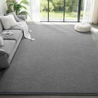 Large Modern Area Rugs for Living Room Bedroom, 5x8 Feet Grey Ultra Soft Solid Thickened Memory Foam Indoor Minimalist Carpets, Non-Slip Comfy Rugs for Boys Girls Nursery Kids Room Home Décor