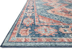 Loloi II Skye Collection SKY-03 Turquoise/Terracotta 3'-6" x 5'-6" Accent Rug