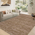 RUGSREAL 9x12 Solid Area Rug for Living Room Bedroom Washable Dining Room Throw Carpet with Rubber Backing Rug Large Modern Solid Color Rug Contemporary Area Rug for Home Office, Taupe