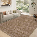 RUGSREAL Large Solid Color Area Rug for Living Room Washable Bedroom Area Rug Non-Slip Low-Pile Modern Contemporary Indoor Area Rugs Home Office Throw Carpet for Dining Room, 8' x 10' Taupe