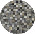 Round Area Rug – Soft Modern Carpet for Living Room, Bedroom, Entryway – Non-Slip Durable Floor Mat for Home Décor (Grey_7X7)
