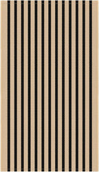 KOZYFLY 3'x5' Cotton Area Rug, Brown and Black Striped Outdoor Rug, Hand-Woven, Machine Washable, Perfect for Front Door, Kitchen, Living Room