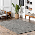 Nuloom Alessi Hand Woven, Grey, 11'6" x 14'6", Solid, Cotton, Soft and Gentle, High Traffic, Stain Resistant, Easy Clean, Durable Area Rug for Bedroom, Living Room, Dining Space, Den, Foyer, Entryway