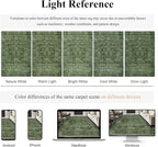 2x8 Runner Rug Green Vintage Washable Runner Rugs for Hallway Kitchen Low Pile Non-Slip Retro Distressed Accent Throw Carpet for Entryway Bathroom Bedroom Green